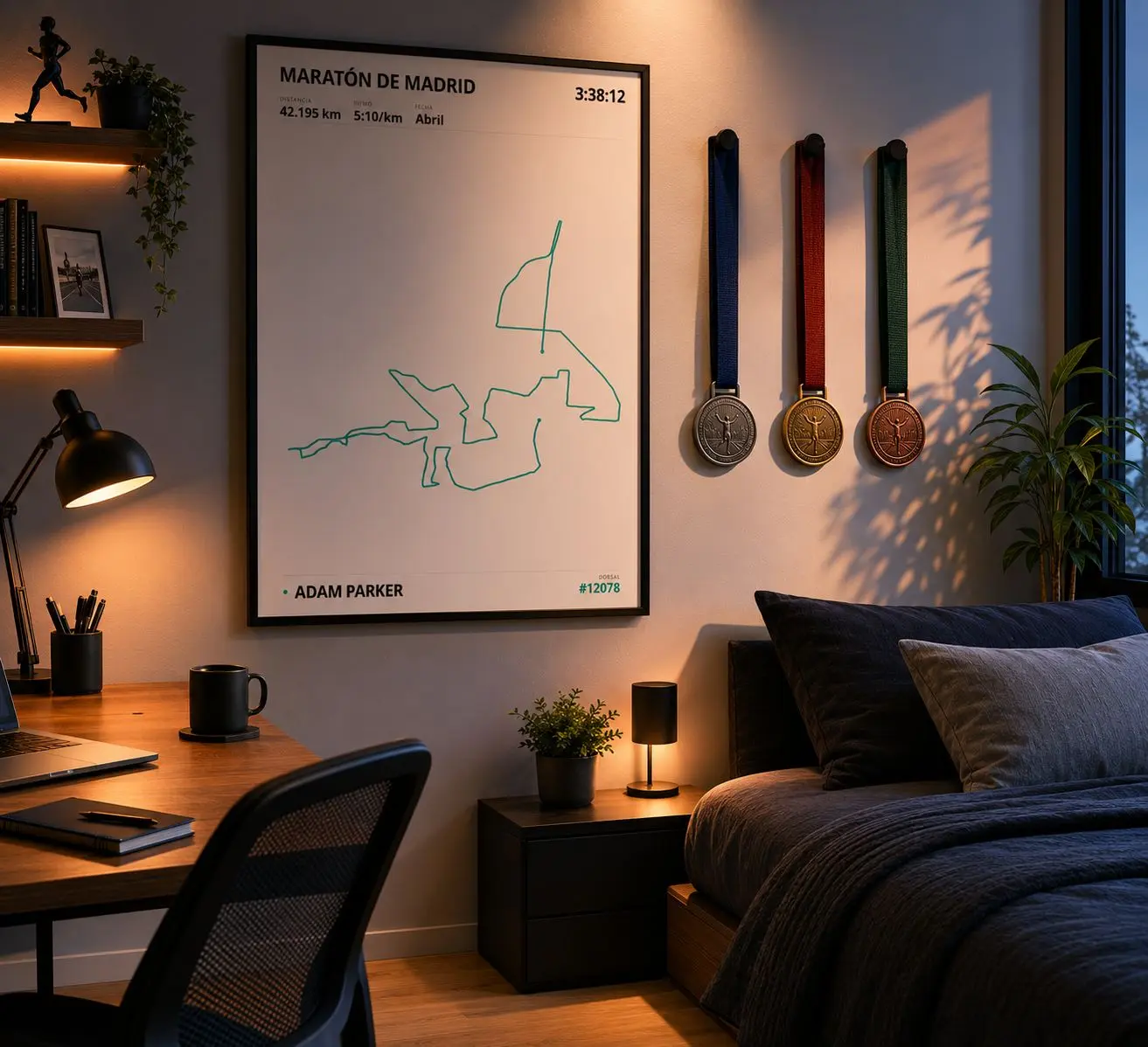 Póster personalizado Maratón Madrid